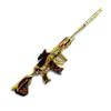 Jedi Survival Peace Elite M416 Cinco garras Dragón Dorado Piel Aleación Desmontaje Modelo de Pistola de Juguete Regalo Adornos
