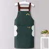 Delantal impermeable y a prueba de aceite, delantal de cocina nuevo y elegante para uso doméstico, uniforme de trabajo, resistente a las manchas, adecuado para restaurantes, ropa de trabajo unisex