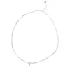 Collar de Plata Esterlina S925 de Fujian y Guangdong Plata Rota Perla Imitación Diseño Nicho Nuevo de Alta Gama Cadena Corazón Clavícula Joyería para Mujer