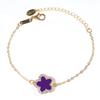 CDD pulseira de trevo de quatro folhas flor de ameixeira mulheres não desbotam dupla face explosões em fabricantes de e-commerce fonte primária pulseira mulheres