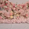 Arreglo floral de piso para boda, decoración de fila de flores rosas, flores de boda, flores artificiales, decoración de pasillo, ambientación, arte floral de escenario T
