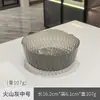 Vajilla de moda estilo Ins con borde dorado martillado, tazón de ensalada doméstico de plástico, plato de frutas transparente creativo estilo japonés para sala de estar