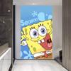 Calamardo Bob Esponja Calamardo Dibujo Animado Tela Colgante Vertical Decoración de Pared para Dormitorio Tela de Fondo Creativa Tapiz Paibig Estrella