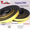 Tira de borracha autoadesiva de esponja de espuma EPDM EDPM tira de vedação semicírculo plano tipo D fiação de água fiação de pó
