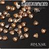 Novos Enfeites de Diamante para Manicure Mini 2MM Fundo Plano Quadrado Invertido Zircônia Super Brilhante Multicorte Coração de Pêssego Adesivo para Unhas Enfeites