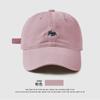 Gorra de béisbol bordada de zorro pequeño, nueva, deportiva, para hombre y mujer, con ala ancha y profunda, con la cara visible, gorra pequeña, parasol, transpirable, 2024