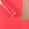 Materiais de Embalagem Florais à Prova d'Água para Comércio Exterior da Amazon, Papel de Embrulho para Buquês de Flores, Papel Liso Coreano com Bordas Angulares