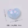 Corazón Floral Transparente Dibujo Animado Creativo Hecho a Mano DIY Accesorios para Joyería Pegamento de Crema Resina Piezas Pequeñas Materiales Venta al por Mayor