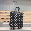 Bolsa Trolley con Ruedas Universal, Bolsa de Viaje, Mochila, Estudiante Funcional Versión Coreana, Gran Capacidad, Viaje de Corta Distancia, Logo Imprimible