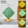Luz noturna de pedra bruta de cristal natural transfronteiriça, luz noturna de lua crescente de cristal, decoração de atmosfera romântica para casa atacado