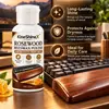 Teclado Mecánico KineShineX Reposamuñecas de Madera Palo de Rosa Cera de Abejas Agente de Cuidado Reposamuñecas de Madera Cera de Pulido para Mantenimiento