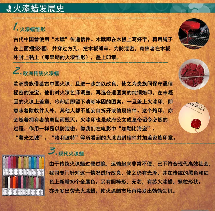 火漆蜡发展史