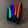 Suministro de fábrica collar luminoso LED recargable por USB para mascotas, cincha de nailon, malla, soporte para ogo imprimible, soporte para lote mixto