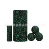 Epp Camuflaje Negro y Verde Rodillo de Espuma Hueca Juego de Pelotas de Fascia Fitness Yoga Relajación Muscular Rodillo de Fitness