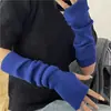 Guantes Versátiles para Niñas, Protección para los Brazos, Mangas de Punto para Brazos, Dedos Medios Mangas Largas de Otoño e Invierno