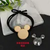Yingyi Joias DIY Base de Corda de Cabelo de Brocado Song com Tampa Trevo de Quatro Folhas Redonda Corda de Cabelo de Linha Dupla Material de Acessórios de Cabelo Estilo Chinês