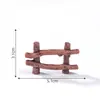 Serie de baldosas de pared creativas de paisaje en miniatura, serie de vallas de madera, accesorios decorativos temáticos de granja, decoraciones de bricolaje y pequeños adornos para terrarios