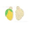 Serie de Frutas Joyería con Goteo de Aceite Accesorios DIY Colgante de Cereza Sandía Fresa Llavero Cadena para Teléfono Móvil Colgante Hecho a Mano