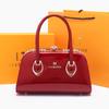 Bolso elegante de piel genuina para mujer 2024 Bolso para mamá de mediana edad Bolso bandolera versátil Bolso de hombro Simple y a la moda