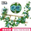 Planta de Flores Colgantes de Enredadera de Rosas Artificiales Ratán Boda Decoración del Hogar Paisajismo Exterior de Moda Pared de Flores Atrezzo Fotográfico Flores Falsas
