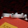 Pulsera al por mayor de estilo étnico imitación plata Miao ocho campanas chapado plata pulsera pulsera de campanas puesto callejero tiembla suministro