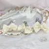 Broche de peito com laço de fita rosa com corrente Suprimentos femininos Ferramentas divertidas SM Sedução Clipe Yin Mamilo Plug anal