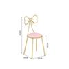 Silla de Comedor Silla de Restaurante Respaldo Silla de Maquillaje de Celebridad en Línea para Dormitorio de Niña Tocador Uñas Arte Sencillo Estilo Ins Fábrica