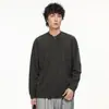 Camiseta de Manga Larga con Cuello Henley Simple Retro Estilo Old Money para Hombre Unisex Camiseta Básica Casual Superior