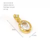 Acessórios DIY Europeus e Americanos, Strass, Pedra de Nascimento de Dezembro com Diamantes, Pingente de Aço Inoxidável 316, Acessórios de Pérola Colorida