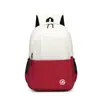 Mochila de color block transfronteriza con tacto de calidad, gran capacidad, adecuada para hombres y mujeres, para ir al trabajo y uso estudiantil, mochila de viaje para exteriores de color block