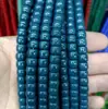Vidro Cristal Imitação Jade Cor Sólida Não Desbota 6*8mm Contas Espaçadoras Semi-Acabadas Acessórios para Pulseira Colar DIY Acessórios Atacado
