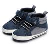 Zapatos populares de otoño e invierno de caña alta para niños pequeños con correa de PU, suela suave antideslizante, zapatos de bebé, zapatos de bebé, zapatos de bebé
