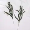 Agujas de Pino Simuladas Agujas de Pino Navideñas Plantas Verdes Simuladas Ramas de Pino Artificiales Guirnalda para Árbol de Navidad Accesorios Decorativos DIY Ramas y Hojas