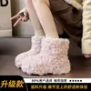 Nuevas botas de pelo de oso para el invierno 2026, zapatos de invierno de moda y tendencia para exteriores, populares botas de nieve de lana de cordero de celebridad de internet
