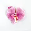 9.5cm simulación cabeza de flor Phalaenopsis tacto PU pasador corona boda diy decorativo mesa de postres fabricantes mayorista