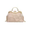 2026 Verano Nuevo Estilo Bolso de Mano Cadena Hombro Cruzado Bordado Concha Bolso de Mujer Nuevo Estilo Chino Estilo Nacional Mochila