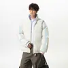 Chaqueta de Algodón Jack Chuan Yang Estilo Americano Bloque de Color Cuello Alto para Hombre Invierno Nuevo Engrosada Cálida Protección contra el Frío Ropa de Algodón Pan Ropa de Abrigo