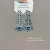 Brincos de Franja com Penas Cintilantes Inspirados em Celebridades com um Estilo Luxuoso e Elegante, Brincos de Tarraxa Femininos Versáteis, Longos e de Alto Valor, na Moda