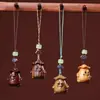 Colgante Creativo de Talla en Madera, Pareja Linda de Gato y Conejo, Llavero para Teléfono Móvil, Accesorios de Joyería de Juguete