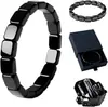 Pulsera de Moda Elástica Cuadrada de Hematita Piedra Negra Gallina de Amazon de Venta Caliente Transfronteriza para Hombres y Mujeres, Venta al por Mayor desde el Fabricante