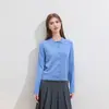 Cardigan de tricô de lã com gola alta, minimalista e elegante, um novo estilo primavera/outono para mulheres, com corte solto e casual e design versátil