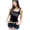 Nuevo Estilo Primavera y Verano Camisola Hermosa con Estampado de Letras de Deseo Puro para Mujer con Copas, Adecuada para Usar por Dentro o por Fuera, Top Ajustado