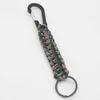 Llavero de Supervivencia al Aire Libre Llavero Trenzado de Paracord Anillo Llavero Colgante de Paracord Llavero de Paracord