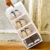 Caixas de Armazenamento Visuais Transfronteiriças, Caixas de Sapato Estilo Simples, Venda Direta de Fabricantes, Armários Organizadores de Sapato de Plástico, Caixas de Exposição Atacado