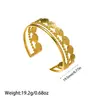 Produto Transfronteiriço Mais Vendido da Amazon: Pulseira Hidráulica de Aço Inoxidável Banhada a Ouro 18K, Versátil para o Dia a Dia, Atacado do Fabricante