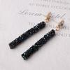 Pendientes de Plata S925 con Pasador Completos de Diamante para Mujer Nuevos Elegantes Elegantes Moda Pendientes Largos para Mujer Venta al por Mayor de Fábrica