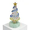 10.5cm Base Giratoria de Cerámica Jingdezhen Adorno de Árbol de Navidad Manualidades de Vidrio Cerámicas Navideñas