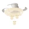2025 Nova Lâmpada Ventilador Invisível para Quarto Principal Lâmpada de Teto Simples Cor Creme Estilo Meio do Século Lâmpada para Restaurante Quarto de Criança