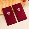 Envelope Vermelho Personalizado Popular Bolo de Aniversário Coroa Dourada Envelope Vermelho Universal Fosco com Opção de Impressão de Logo