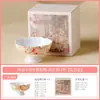Taza de Té Cerámica con Pie Alto, Diseño de Hojas y Flores de Cerezo Pintado a Mano para Uso en Casa, Juego de Té Kung Fu, Taza de Té Personal